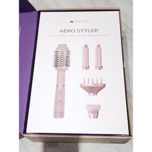Sutra Aero Styler Pink Multi-Styling Hair Tool 5 Attachments New